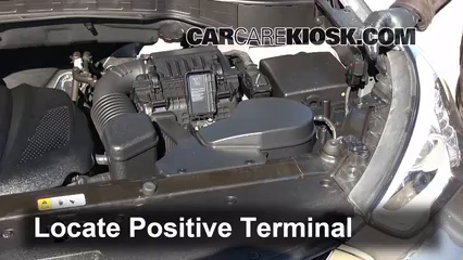 How to Jumpstart a 2013-2016 Hyundai Santa Fe - 2013 Hyundai Santa Fe ...
